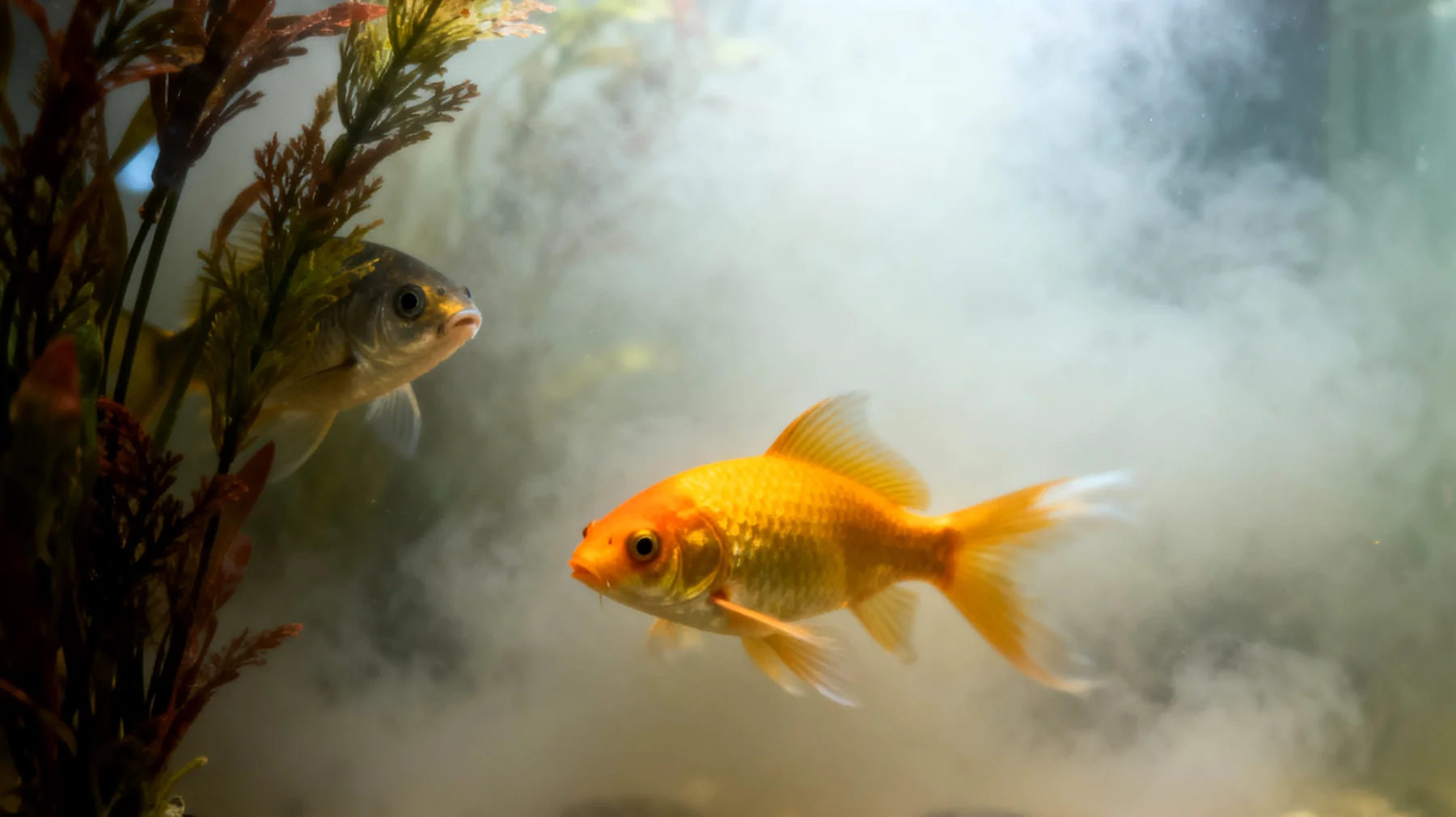 Fische zeigen Stresssymptome wie hektisches Schwimmen, Verstecken oder Farbveränderungen, was oft durch ungeeignete Wasserbedingungen, Überbevölkerung im Aquarium oder mangelnde Rückzugsmöglichkeiten verursacht wird"