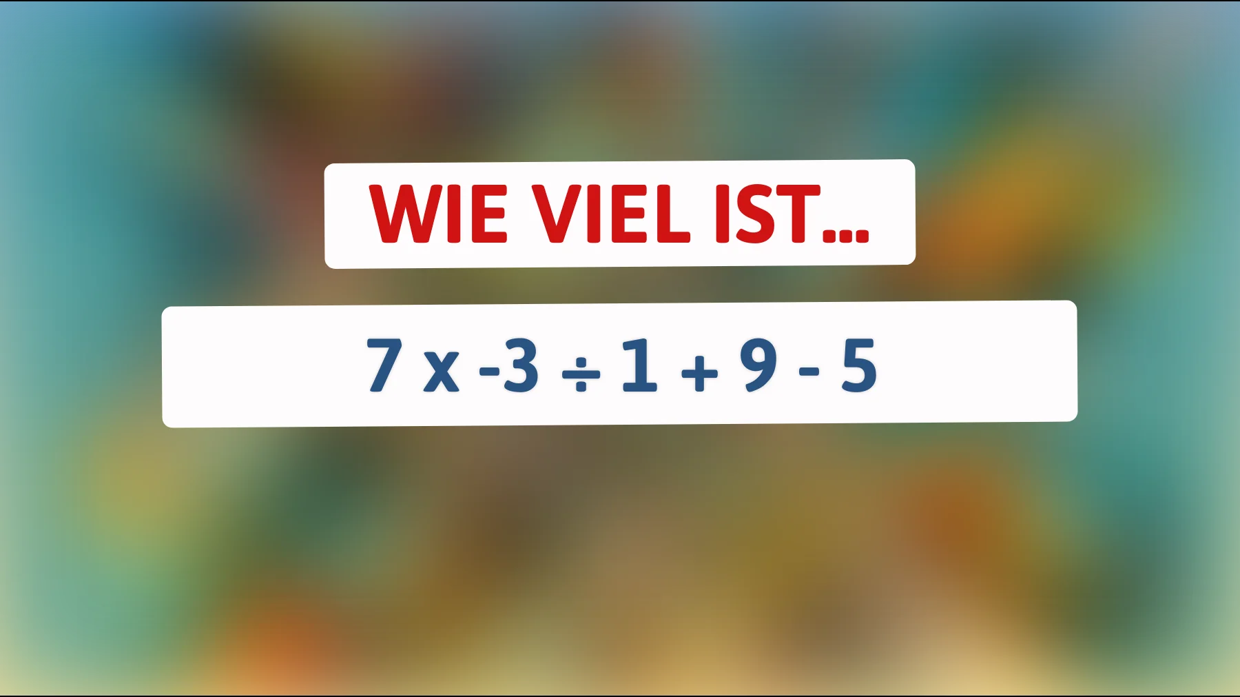 Nur 1% können es lösen: Welches Genie entschlüsselt dieses mathematische Rätsel?"