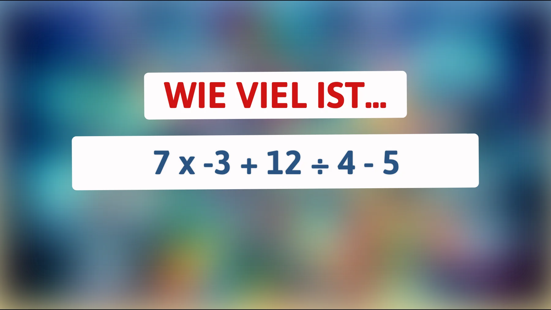 Teste jetzt dein Gehirn: Kannst du die Lösung für dieses mathematische Rätsel finden?"