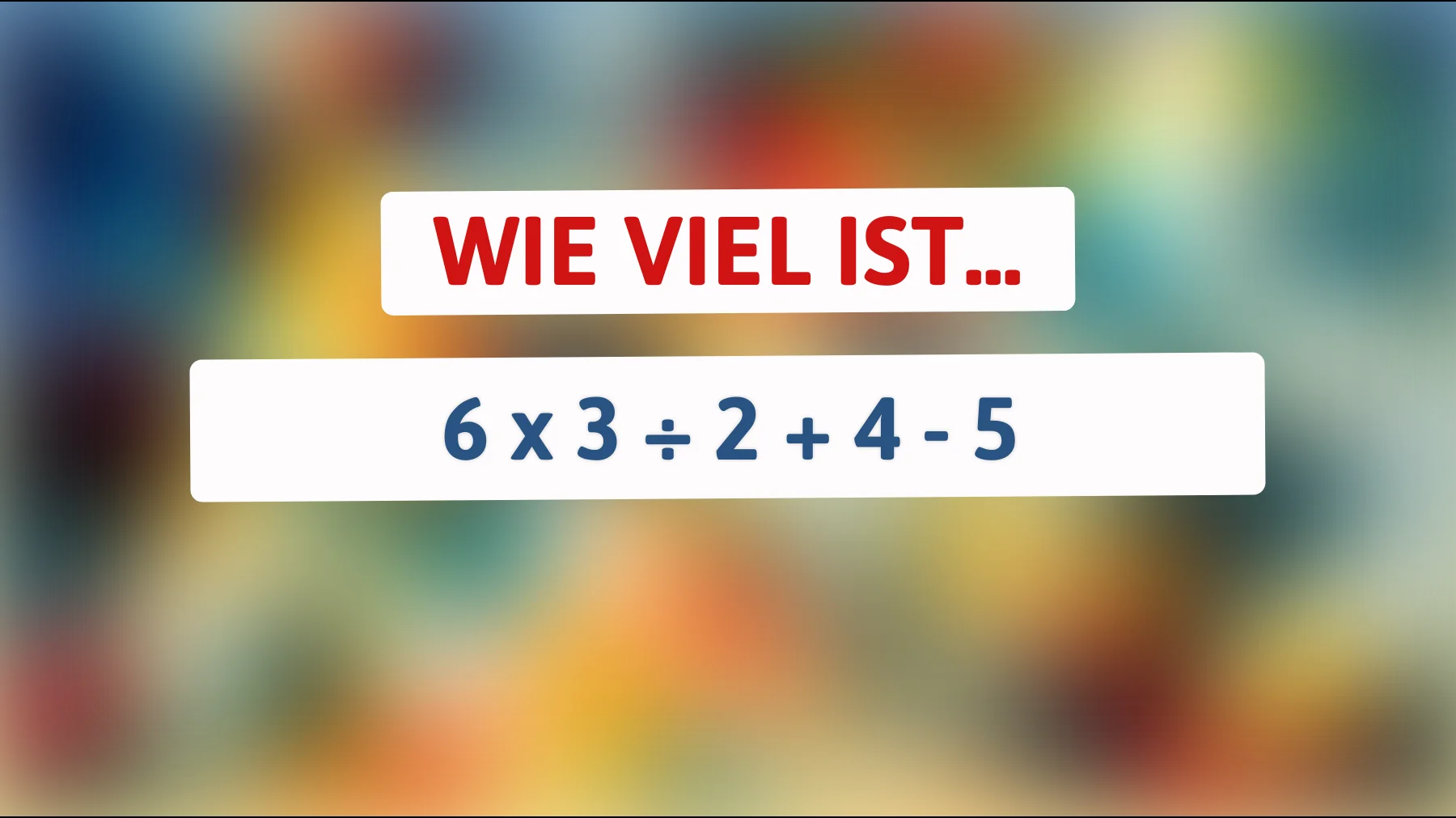 Bist du ein Mathe-Genie? Nur die Schlausten lösen dieses knifflige Rätsel!"