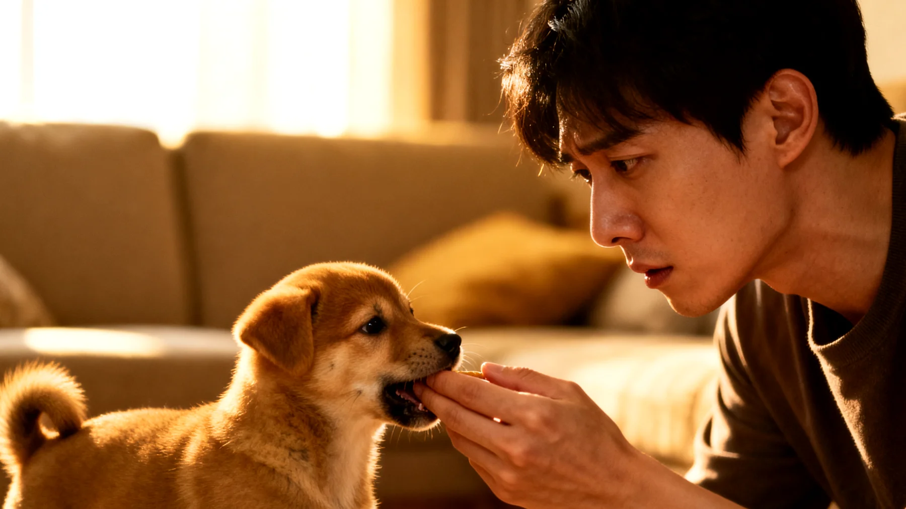 Welpen beißen häufig während der Zahnungsphase und beim Spielen unkontrolliert zu, was schmerzhaft sein kann und zu unerwünschtem Verhalten im Erwachsenenalter führen kann, wenn es nicht früh korrigiert wird"